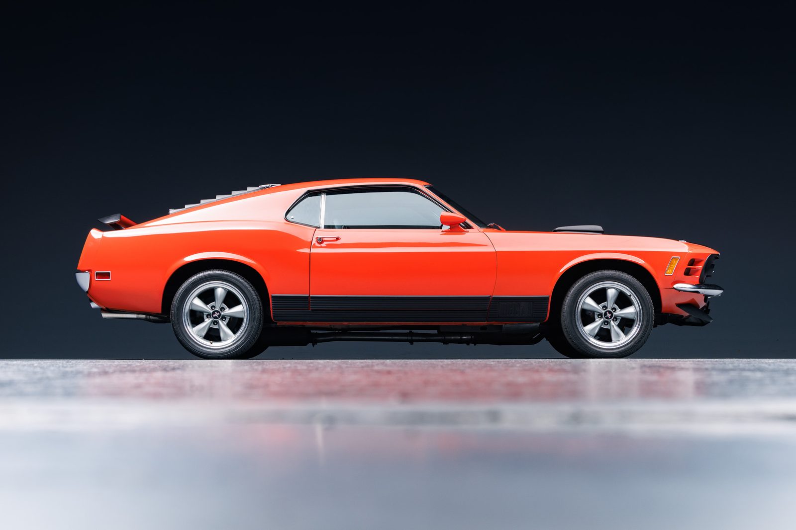 Calypso Coral 1970 Mach 1 side profile