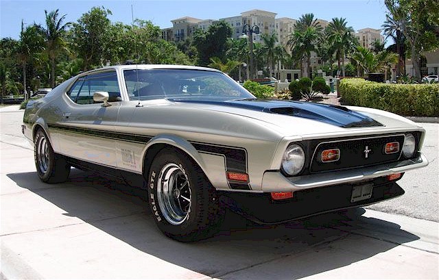 Light Pewter Silver 1971 Mach 1 — 429 Cobra Jet