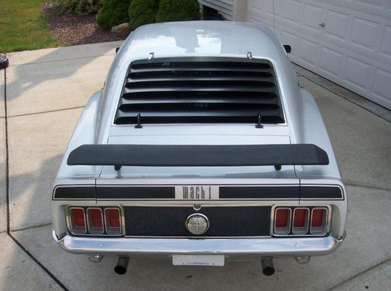 Silver 1970 Mach 1 — Side Profile